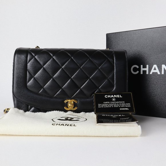 Chanel Handbags - [SOLD] Chanel Quilted Lambskin Diana Medium Flap Bag